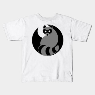 Trash Panda at Night, Trash Panda at Night (white background) Kids T-Shirt